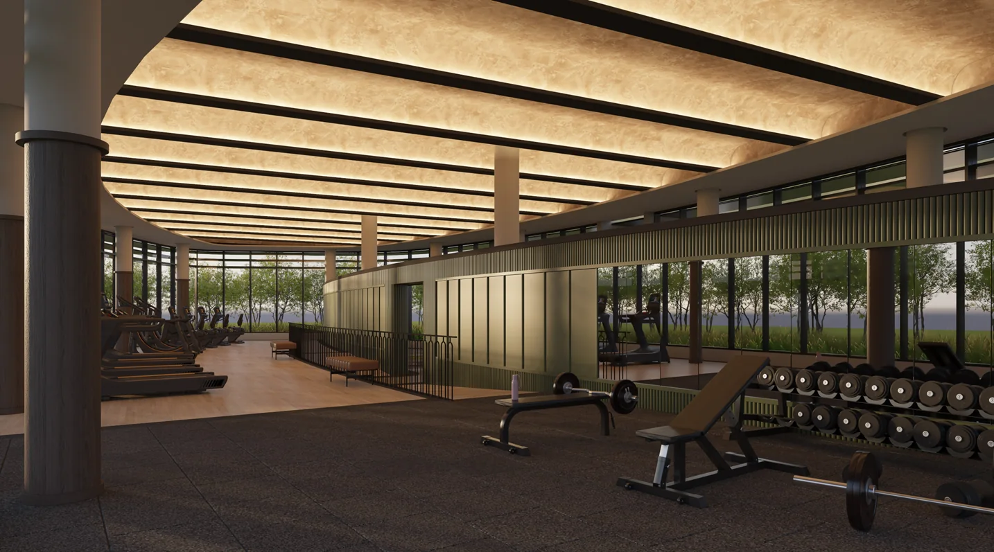 Artist's impression of the fitness lab