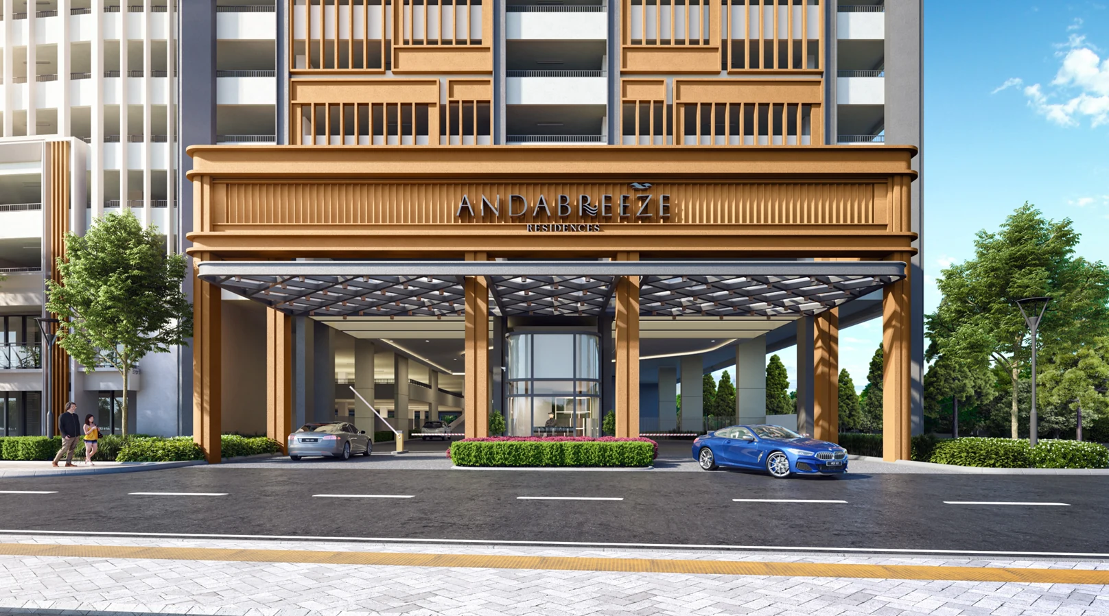Artist's impression of the AndaBreeze arrival entrance
