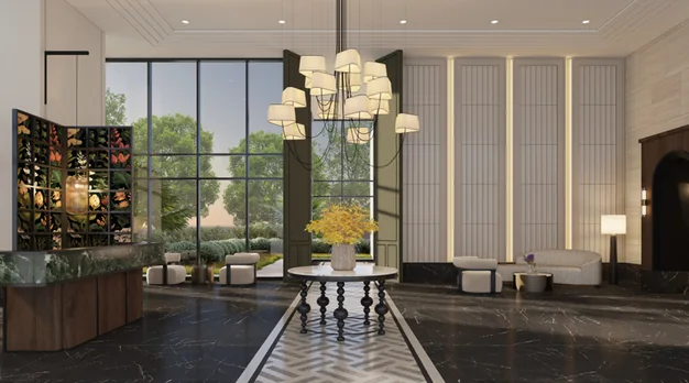 Artist's impression of the Tower Basilica lobby